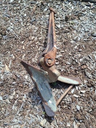 Large Metal Plow Anchor