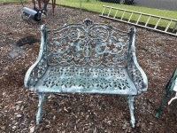 Heavy Cast Alloy 2 Seater Garden Chair