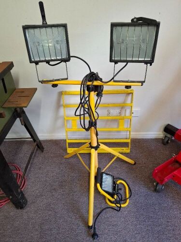 Workshop light on stand plus portable light