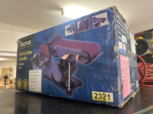 TARTUS belt and disc sander - unopened