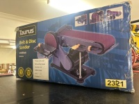 TARTUS belt and disc sander - unopened - 3