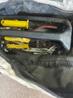 Tool bag containing C-clamps and miscellaneous tools - 2
