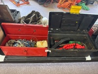 2 tool boxes containing miscellaneous tools etc
