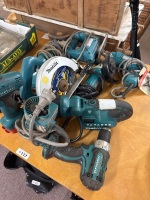 Large lot of Makita electric and battery tools - 2