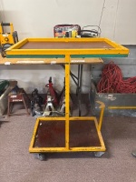 Portable workshop table on casters - 670 x 410 x 1000mm(H)