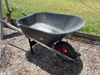 Aluminium frame plastic tub wheelbarrow