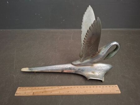 PACKARD Swan Car Hood Ornament - Marked 240893 9855 10-24