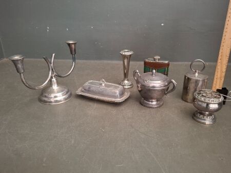 Lot of Silver Plated Kitchenalia and Decorator Items