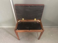 Wooden Piano Stool with Storage Compartment - 6