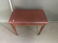 Wooden Piano Stool with Storage Compartment - 7
