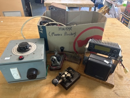 Misc. Electrical Equipment inc. variable transformer, CB radio, Meters etc
