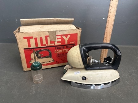Tilley Paraffin Pressure Domestic Iron in Original Box