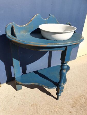 Vintage blue washstand