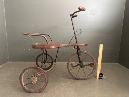 Vintage Wood and Steel Tricycle