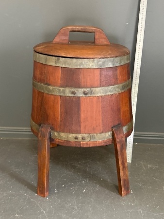 Antique Handmade Wooden 1940s Vegetable Bin