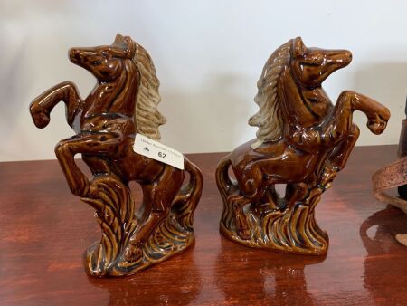 Ceramic Horses pair.