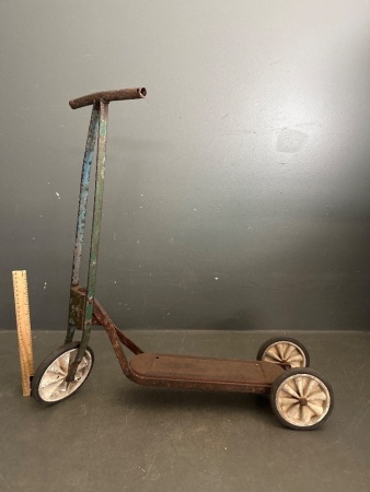 Vintage Rustic Children Scooter