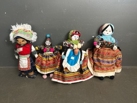 Vintage Peruvian Cloth Dolls