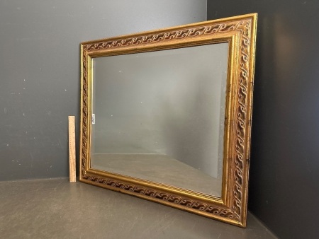 Large Mirror with Gold Toned Frame&nbsp;