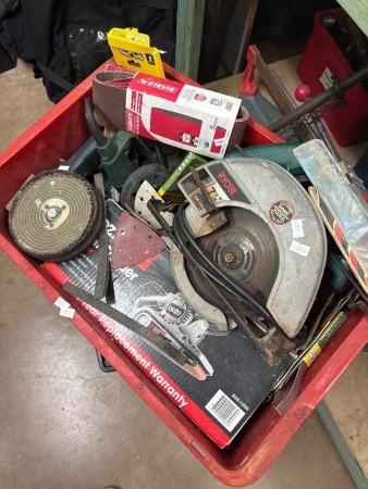 Large Lot of Mixed Power Tools