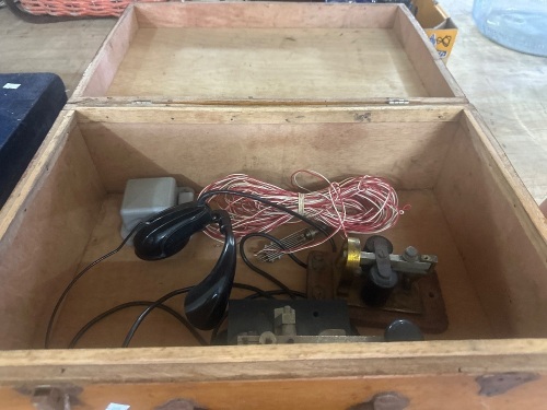 Vintage Morse Code Machine in Case