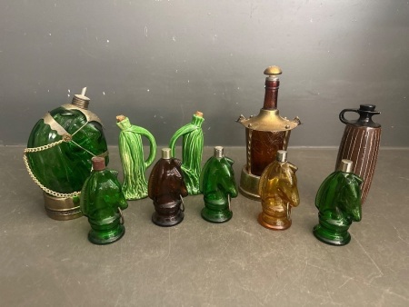 Large Lot of Vintage Decanters&nbsp;
