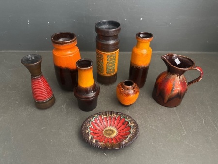 Assortment of West Germany Pottery