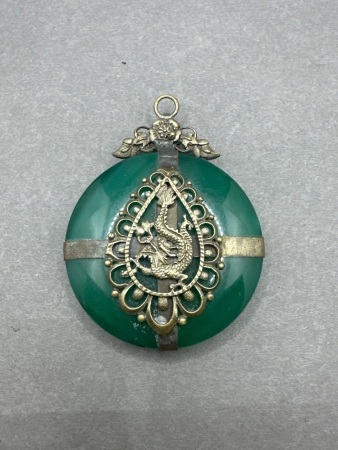 Large Green Jade Pendant
