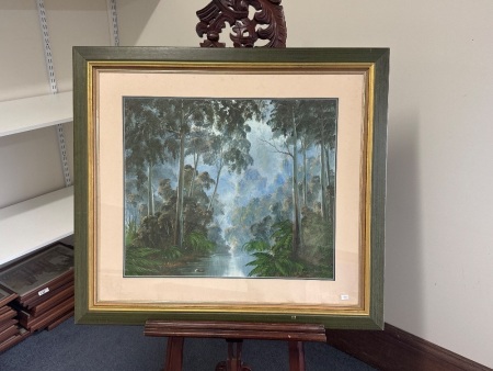 Robert Wellington Untitled Forest Creek Oil on Board