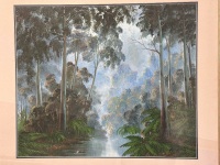 Robert Wellington Untitled Forest Creek Oil on Board - 2