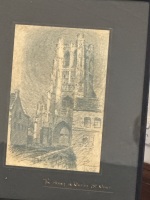 Antique Reproduction Print The Abbey Saint Bertin France - 3