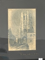 Antique Reproduction Print The Abbey Saint Bertin France - 2