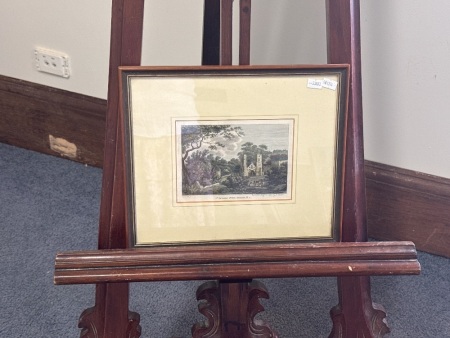 St Germains Priory Cornwall Lithograph