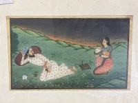 Indo Persian School Gouache Ink on silk - 2