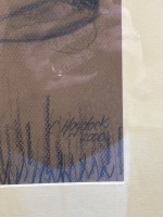 On the Farm by C.Haydock Charcoal on Paper - 4