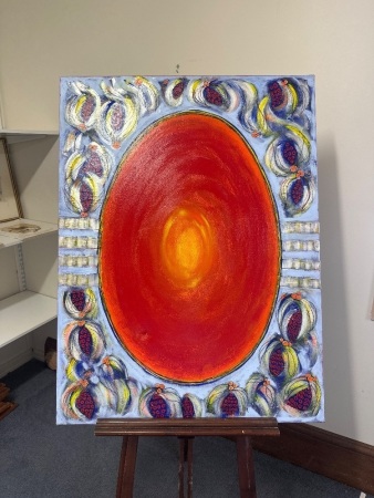 Abstract Oil on Canvas