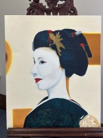 Geisha by Edwin Gunn Oil on Canvas - 2