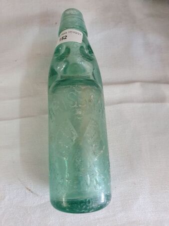Antique Brisbane Codd Bottle with Marble