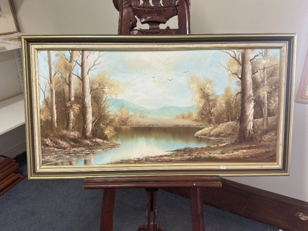 Traditional Landscape Oil on Board