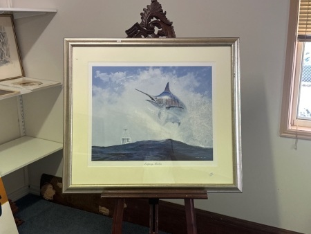 Leaping Marlin David Mellor Print Signed 284/600