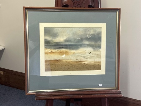 Ocean Birds Water Colour by Maurice Caswell