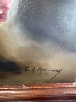 Holding the Grapes Oil on canvas by OJ Harrison - 3