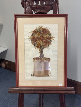 Dried Flower Art marked MP