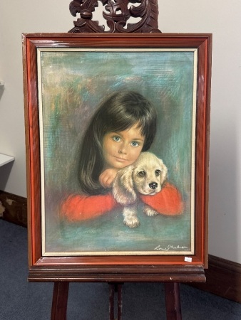 Mid Century Puppy Love by Louis Shabner Print