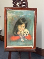 Mid Century Puppy Love by Louis Shabner Print - 3