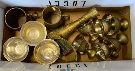 Box lot of Brass Items