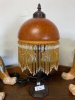 Beaded table lamp