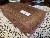 Carved wooden box - 3