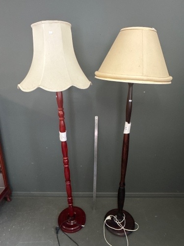 2x Large Floor Lamps