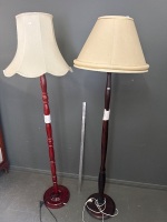2x Large Floor Lamps - 3